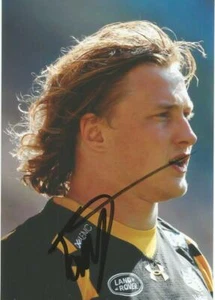 WASPS RUGBY UNION: TOMMY TAYLOR SIGNED 6x4 ACTION PHOTO+COA - Picture 1 of 1