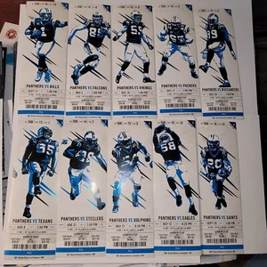 2017 Carolina Panthers Official NFL Mint Season Ticket Stub - pick any game! - Picture 1 of 2