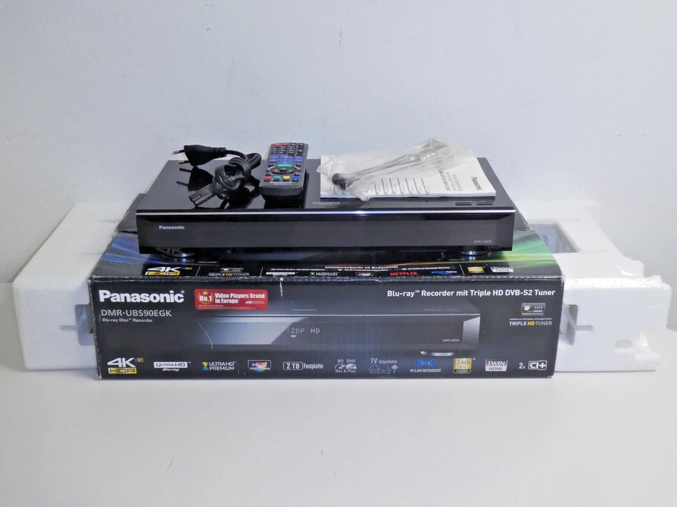 Panasonic DMR-UBS90 UHD 4K Blu-ray Recorder / 2TB HDD, OVP, FB&BDA, 2J.Garantie - Bild 1 von 4