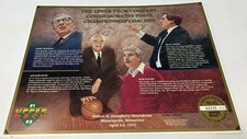 1991-1992 Upper Deck NCAA Basketball Championship Coaches Certificate Sheet Card