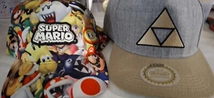 Zelda baseball cap and Mario baseball Cap 1 New Super Mario Baseball Cap - Picture 1 of 13
