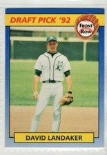 1992 Front Row Draft Pick '92 Baseball Card # 94 David Landaker