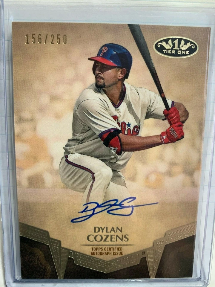 2019 Topps Tier One Certified Break Out Autograph Dylan Cozens BA-DCO /250 - Image 1 of 1