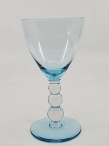 Aristocrat Blue 4 Oz Claret Weinglas von Bryce klar Kugelstiel - Bild 1 von 5
