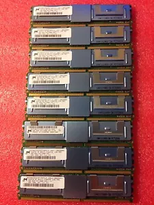 MICRON 32 (8x4GB) PC2-5300F 2rx4 MT36HTF51272FY-667E1D4 REG SERVER MEMORY 1 yea - Picture 1 of 1