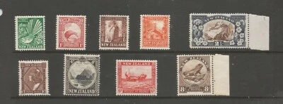 NEW ZEALAND SG556-65 THE 1935 GV SET to 8d MNH cat £75 minimum — 第 1/2 张图片