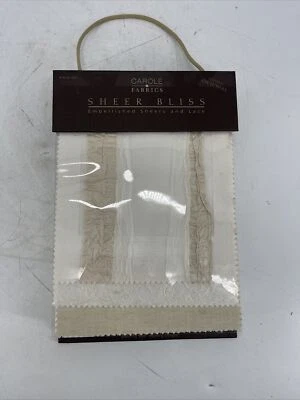 Carole Fabrics Embellished Sheers and Lace Sample Swatch Book #6007 - Image 1 of 4