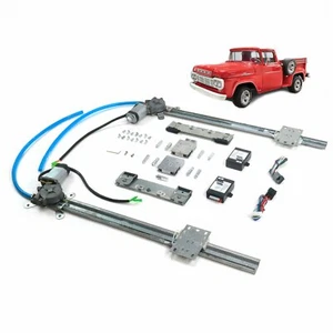 2-Door Manual Crank Handle Power 1-Touch Window Conversion Kit 1957-60 Ford F100 - Picture 1 of 6