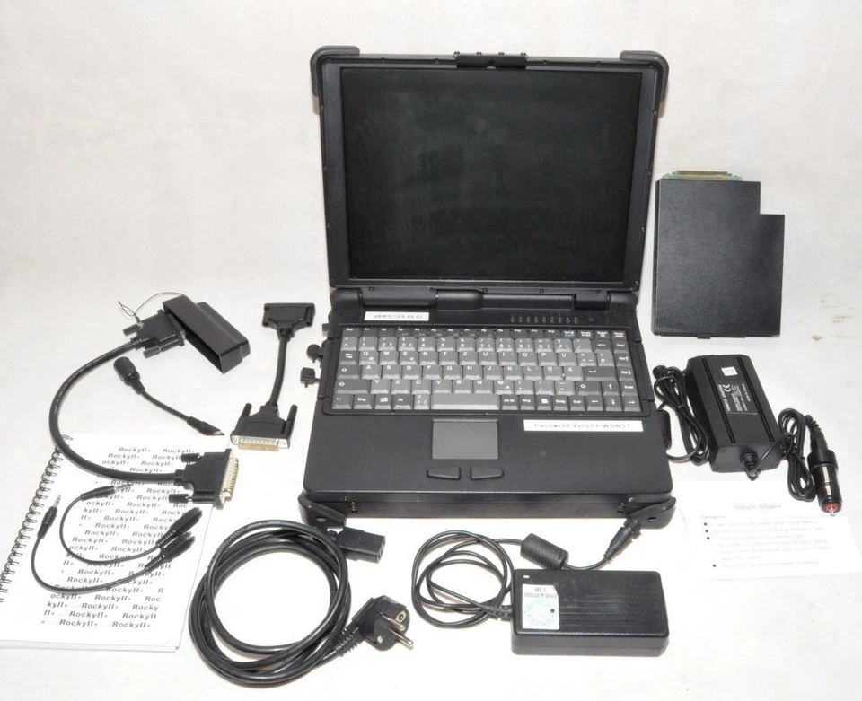 Roda Rocky II+ Outdoor Laptop mit Zubehör Akku KFZ Netzteil Militär Bundeswehr - Bild 1 von 1