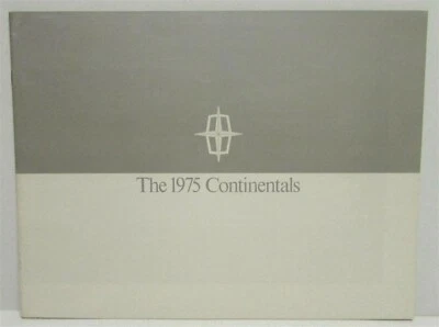 Lincoln Continentals 1975 Town Car Mark IV folleto de ventas plata original canadiense Foto 1 de 4