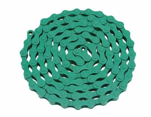 GREEN YBN Bicycle Single Speed Chain 1/2" x 1/8 x 112 Links Lowrider Cruiser - Picture 1 of 1