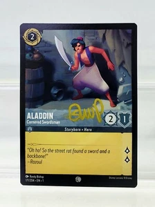 Disney Lorcana Aladdin - Cornered Swordsman 171/204 First Chapter Autographed - Picture 1 of 2