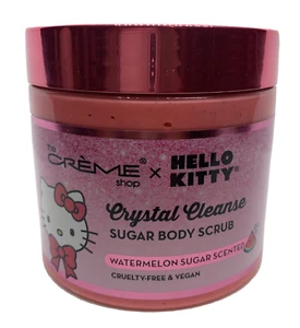 HELLO KITTYCrystal Cleanse Sugar Body Scrub EXFOLIATE WATERMELON VEGAN - Picture 1 of 7