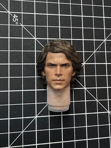 1/6 Figure Parts Head Sculpt Face Scar Hot Toys TMS020 Anakin Skywalker TMS019 - Picture 1 of 1