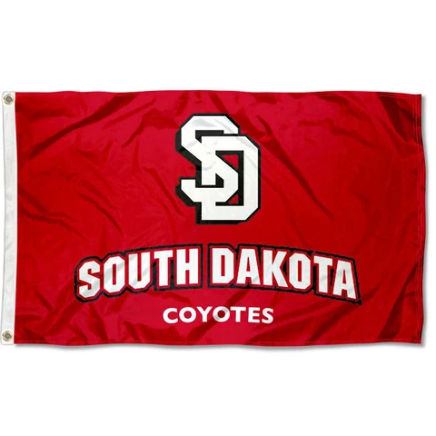 South Dakota Coyotes New Logo Flag 3x5 Large Banner Cover
