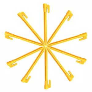 10Pcs Tent Ground Stakes Pegs Camping Soil Patio Gardening Heavy Duty Stake E - Foto 1 di 16