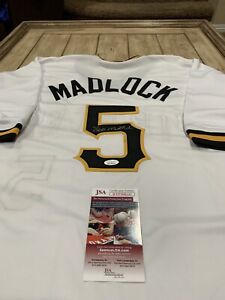Bill Madlock Autographed/Signed Jersey JSA COA Pittsburgh Pirates