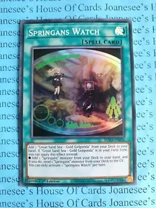 Springans Watch BLVO-EN054 Super Rare Yu-Gi-Oh Card 1st Edition New - Picture 1 of 3