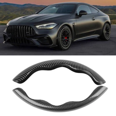 Cubierta antideslizante de cuero de fibra de carbono de 15" para Mercedes Benz AMG Foto 1 de 4