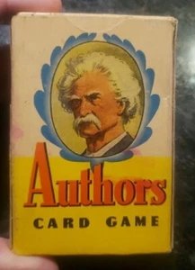 VINTAGE WHITMAN AUTHORS CARD GAME COMPLETE WITH BOX, 45 CARD DECK, #3010, 1950s - Picture 1 of 9