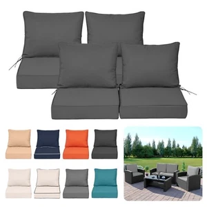 Outdoor Deep Seat Cushion Set Waterproof&Fade Resistant Patio Furniture Cushions - Picture 1 of 113