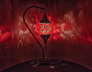 Rote stern Mosaiklampe Große L 43 cm Handgefertigt Orientalisch Mosaik Glass - Bild 1 von 6