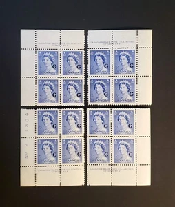 Estampillas Canadá Como Nuevas: O37 5c Ultramarino QEll Karsh 'G' M/S Pl. Blks. #2 VF MNH - Imagen 1 de 1