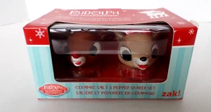 Zak Keramik Salz & Pfefferstreuer Set - Rudolph das Rentier mit der roten Nase - Clarice - Bild 1 von 7