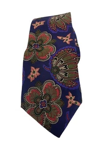 YVES SAINT LAURENT Tie for men`s Used 100% Floral Pattern USA - Picture 1 of 5