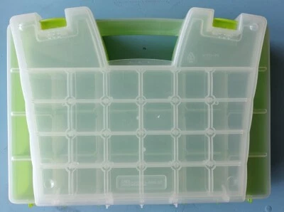 Portable Organizer 18 In. 46 Compartment Dayglow Like Neon Green Akro-Mils 06118 - Image 1 of 4