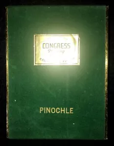 VINTAGE CONGRESS PINOCHLE CEL-U-TONE FINISH 1940 VASE SET BRAND NEW N.O.S. - Picture 1 of 8