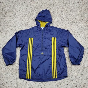 Adidas Jacket Womens Large Blue 1/2 Zip Lightweight Windbreaker Running Coat A4* - Picture 1 of 13
