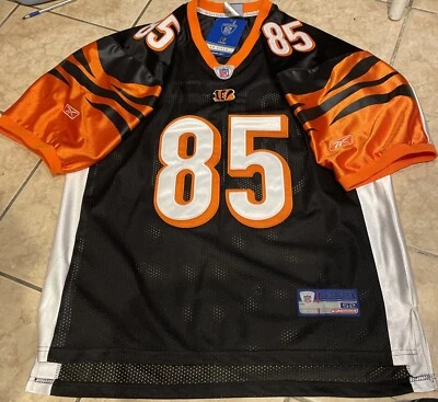 Reebok Cincinnati Bengals - Negro Naranja #85 C. Johnson Nuevo con Etiquetas Foto 1 de 4