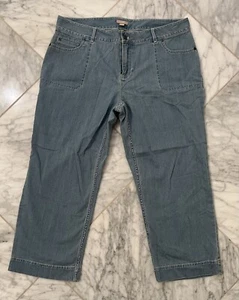 J. Jill Jeans 14 cropped straight leg stretch light wash - Picture 1 of 6