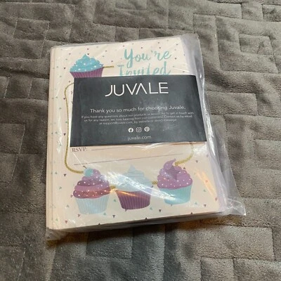 Пригласительные открытки Juvale Cupcake - 24 заполненных приглашения с конвертами для детей Bir - Изображение 1 из 3