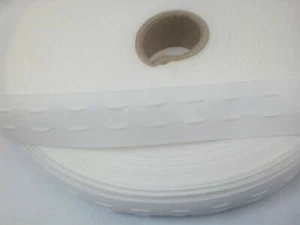 10 Metres 1.2 inch 30 mm Wide Curtain Heading Header Tape Pencil Pleat White  - Picture 1 of 3