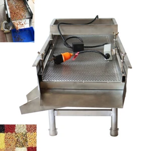 110V Small Stainless Steel Linear Vibrating Screen 3mm Sieve Deck Shaker - Picture 1 of 7