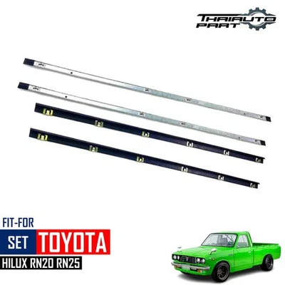TOYOTA HILUX RN20 RN25 PICKUP 72-78 WEATHERSTRIP WINDOW SEAL GLASS IN-OUT DOOR - Image 1 of 4