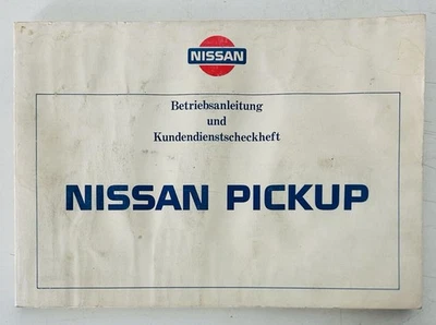 LIBRETTO ORIGINALE OM8G-0D21W0 - MANUALE USO E MANUTENZIONE NISSAN PIKUP 1987 - Immagine 1 di 4