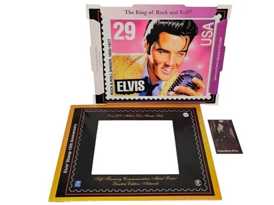 猫王普雷斯利金属锡标志10周年邮票摇滚2002年家居装饰 — 第 1/4 张图片