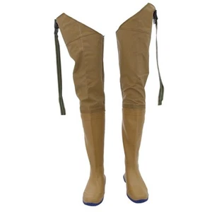 Lightweight Rubber Stocking Foot Hip Waders Hunting Fishing - Picture 1 of 18
