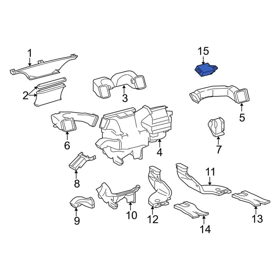 For Toyota Tacoma 2009-2011 Toyota 8865004020 HVAC Control Module - Изображение 1 из 1