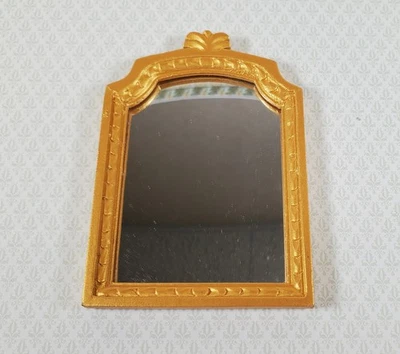 Dollhouse Large Mirror Fancy Wood 1:12 Scale Miniature Victorian 3 3/4" tall - Image 1 of 4