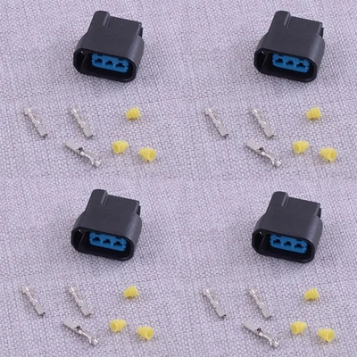 4x Ignition Coil Connector Pigtail Plug w/o wire Fit For Honda Civic Accord ab - Image 1 of 4