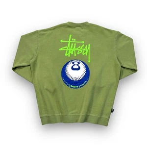 Felpa Stussy 8 palline verde medio - Foto 1 di 4