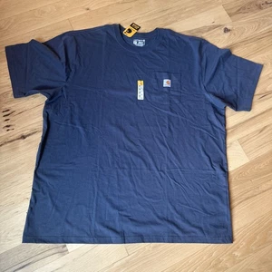 NUEVO CON ETIQUETAS Camiseta Carhartt Calce Suelto Peso Pesado Manga Corta Bolsillo Hombres Talla 3XL - Imagen 1 de 7
