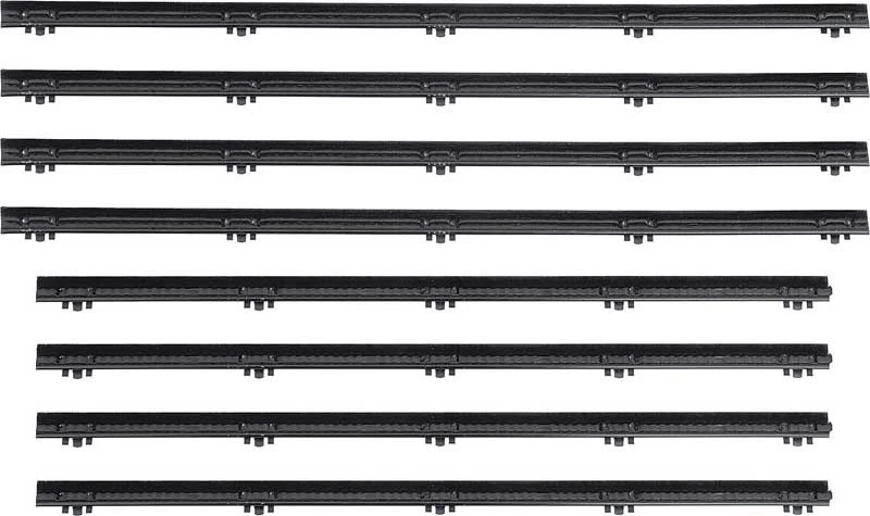 1963-66 Plymouth Valiant; Conjunto de tiras climáticas externas de vidro para porta; Sedã de 2 portas; 8 - Imagem 1 de 1