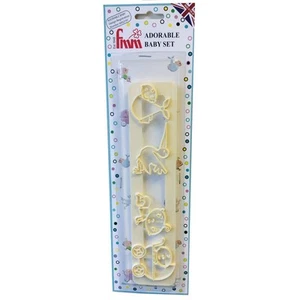 FMM Adorable Baby Icing Cutter Fondant Stork Pushchair Baby Shower Cutting Tool - Picture 1 of 3