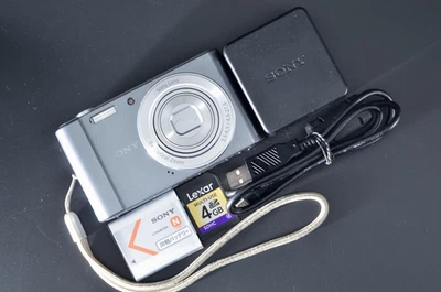 Sony Cyber-shot DSC-W810 20.1MP Compact Digital Camera Silver Japanese Only #G16 - Image 1 of 4