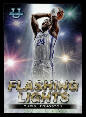 Chris Livingston 2022-23 Bowman U Best FLASHING LIGHTS #FL-4 Kentucky ROOKIE - Image 1 of 2